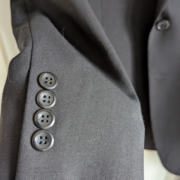 Giorgio Armani Black Suit | Classic Designer Two-Piece | Timeless Tailoring - Picture 14 of 16